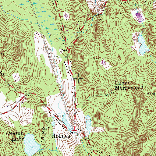 Topographic Map of Pawling Fire Department Holmes Hose Company 2, NY