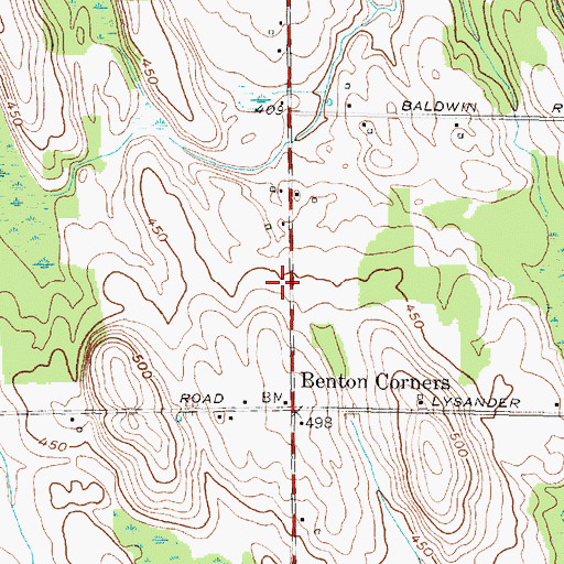 Topographic Map of Ira Fire Department, NY