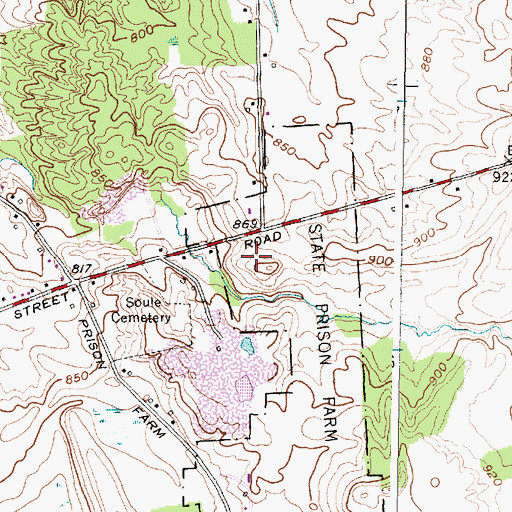 Topographic Map of Sennett Fire Department Company 2, NY