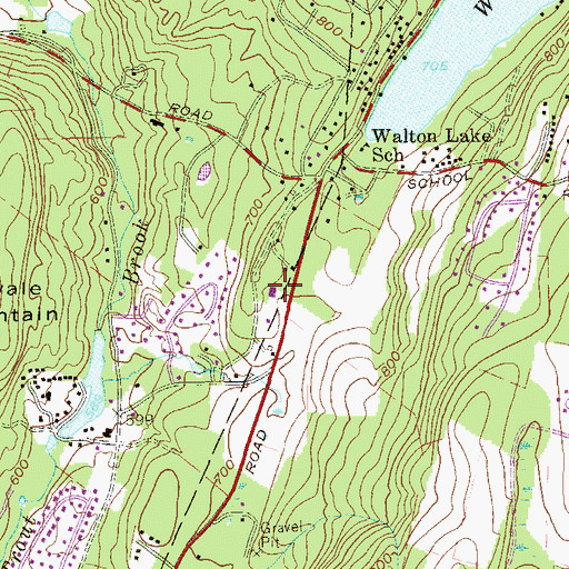 Topographic Map of Chester Volunteer Fire Department Trout Brook Engine and Hose Company 3, NY