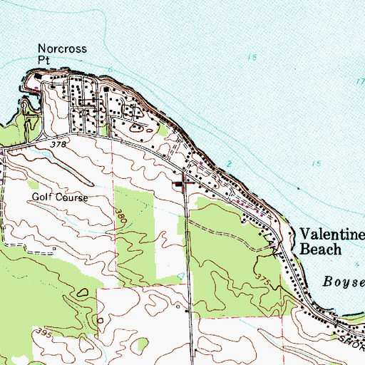 Topographic Map of South Bay Volunteer Fire Department, NY