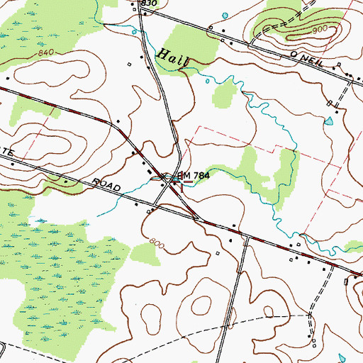 Topographic Map of Sir William Johnson Volunteer Fire Department, NY