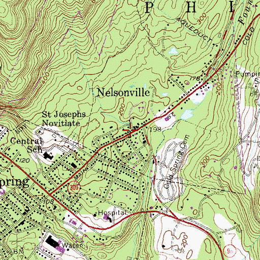 Topographic Map of Cold Spring Volunteer Fire Company 1 Substation, NY