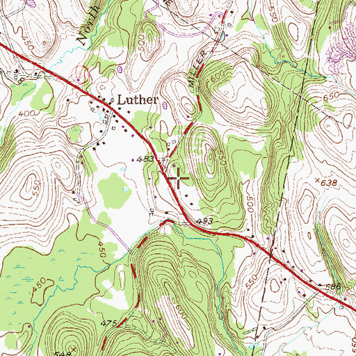 Topographic Map of Best Luther Volunteer Fire Company Station 2, NY
