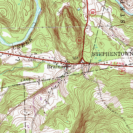 Topographic Map of Tsatsawassa Protective Fire Company, NY
