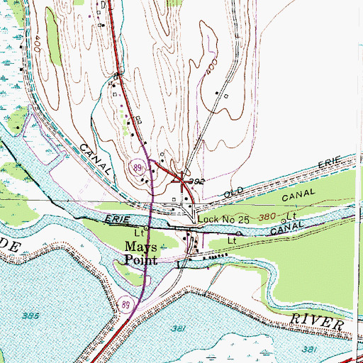 Topographic Map of Magee Volunteer Fire Department Station 3, NY