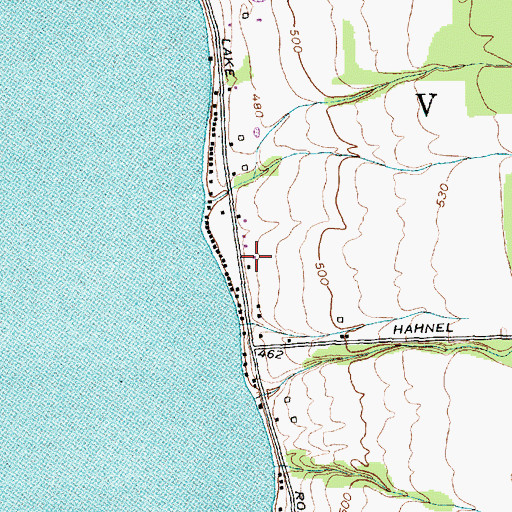 Topographic Map of Varick Volunteer Fire Company Station 2, NY