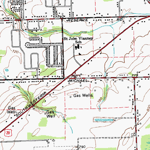 Topographic Map of Orchard Park Volunteer Fire Company Station 2, NY