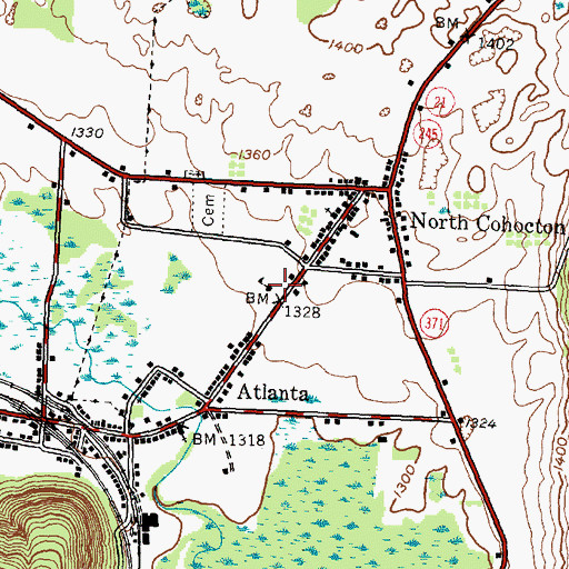 Topographic Map of Hatch Hose Company, NY