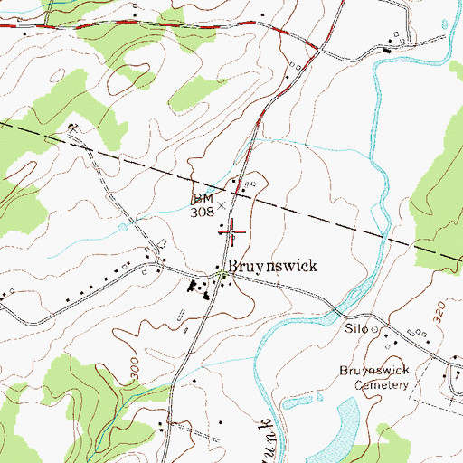Topographic Map of Shawangunk Valley Volunteer Fire Company and Ambulance, NY