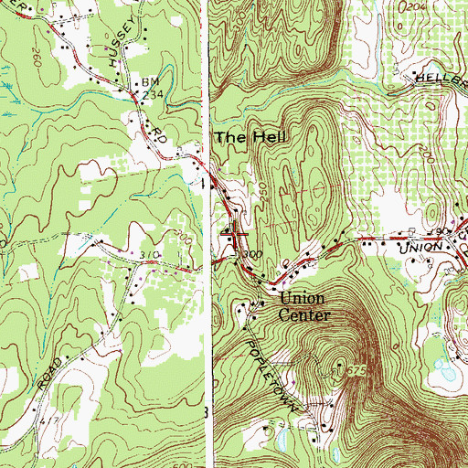 Topographic Map of Saint Remy Volunteer Fire Department Station 2, NY