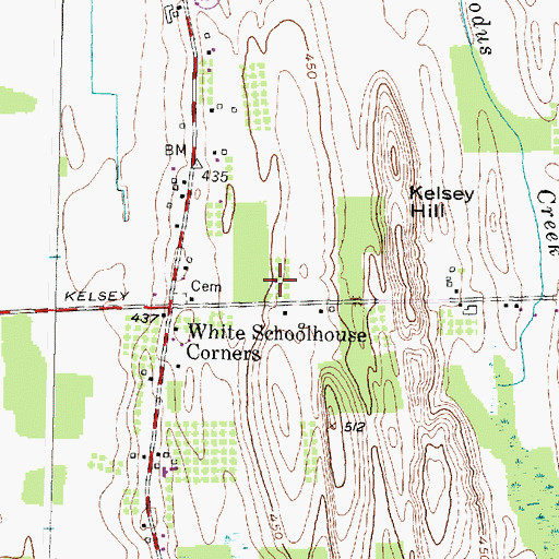 Topographic Map of Clyde Department of Fire - Rescue Services North Station, NY
