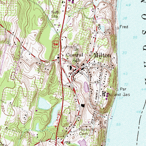 Topographic Map of Milton Engine Company 1, NY