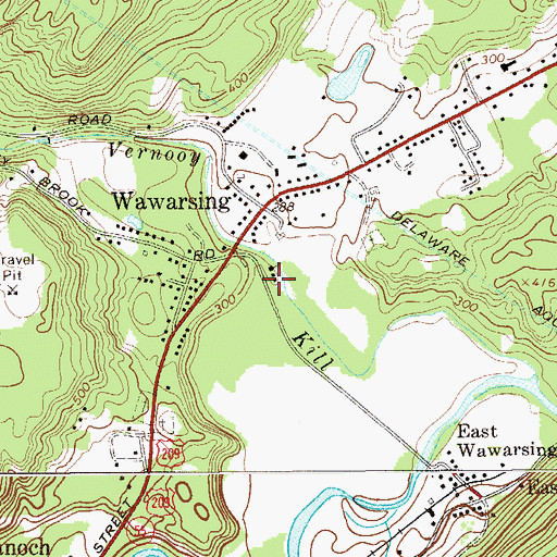 Topographic Map of Napanoch Volunteer Fire Department Station 2, NY