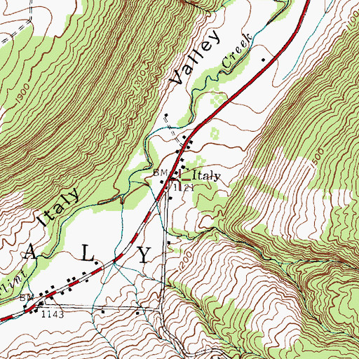 Topographic Map of Maxfield Hose Company Station 3, NY
