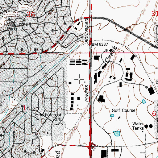 Topographic Map of American Medical Response, CO