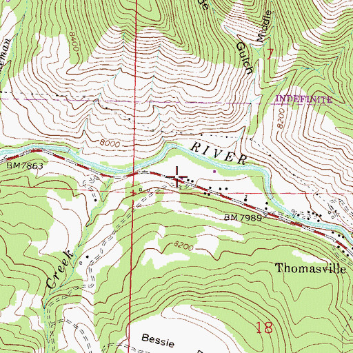 Topographic Map of Basalt and Rural Fire Protection District Station 43, CO