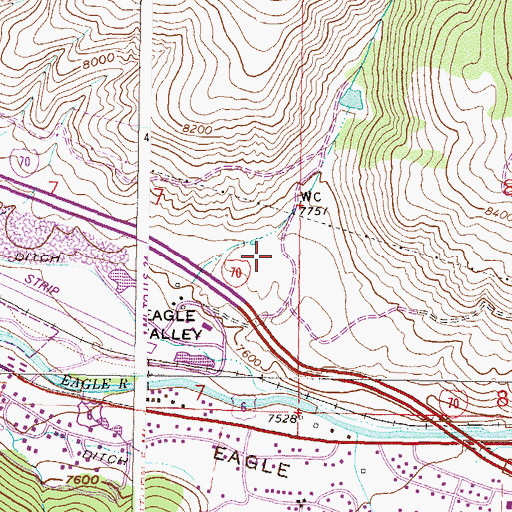 Topographic Map of Eagle County Ambulance District Avon Station, CO