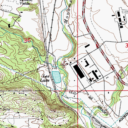 Topographic Map of United States Air Force Academy Police Department, CO