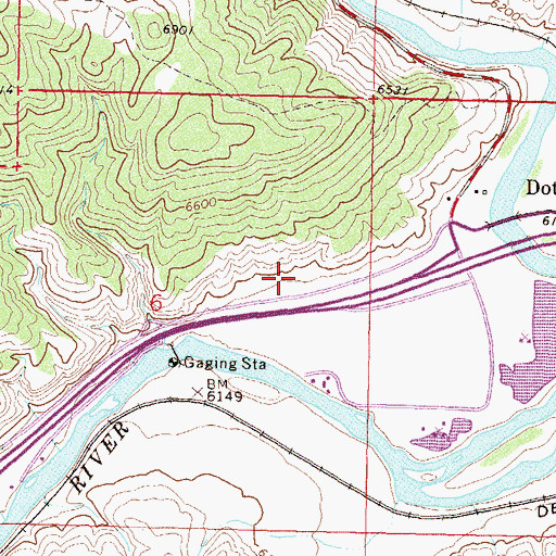 Topographic Map of Gypsum Fire Protection District Station 13, CO