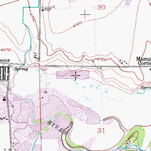 Topographic Map of Weld County Detention Center, CO