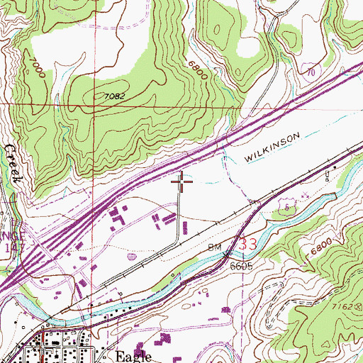 Topographic Map of Eagle County Sheriff's Office, CO