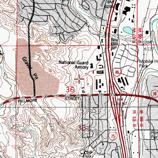 Topographic Map of Rocky Mountain Mobile Medical, CO