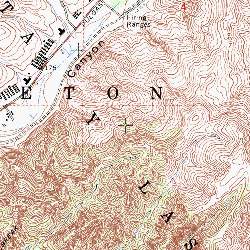 Topographic Map of Santa Margarita Y Las Flores, CA