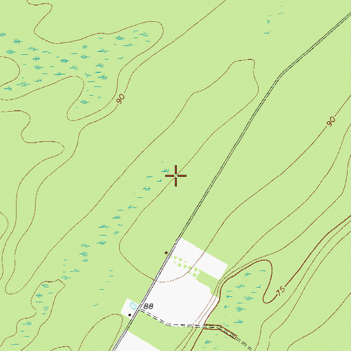 Topographic Map of Effingham County Fire Rescue Station 4, GA