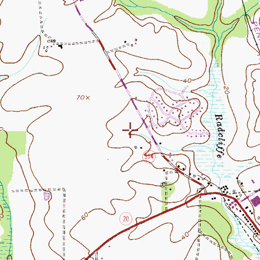 Topographic Map of Kent County Jail and Detention Center, MD