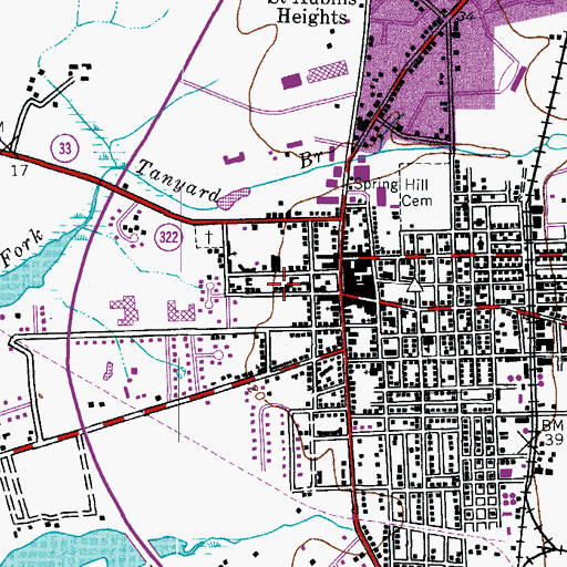 Topographic Map of Talbot County Detention Center, MD