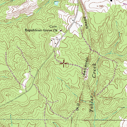 Topographic Map of Federal Correctional Institution Edgefield, SC