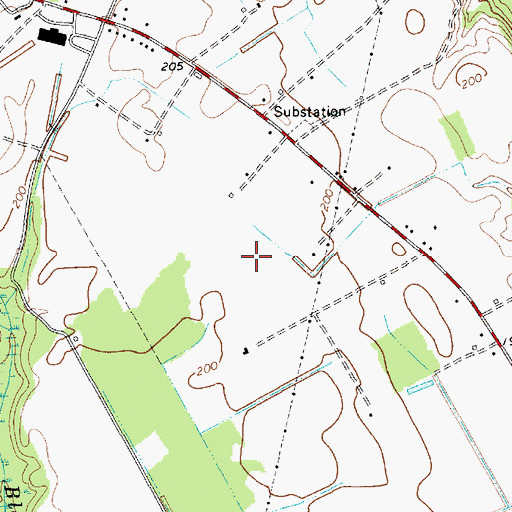 Topographic Map of Lee Correctional Institution, SC