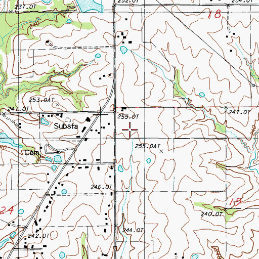 Topographic Map of Chillicothe Correctional Center, MO