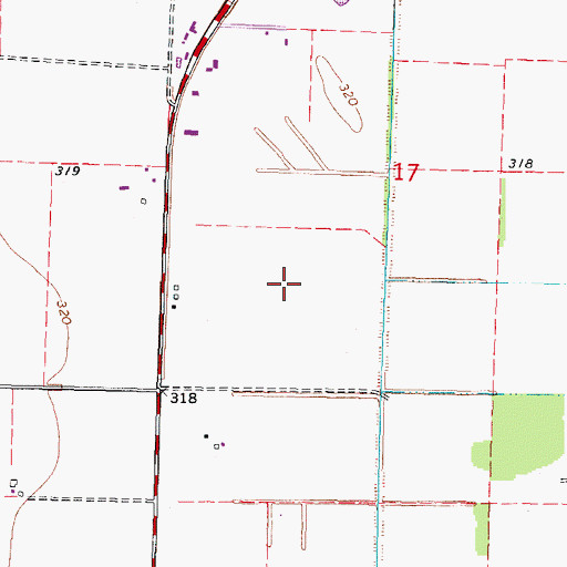 Topographic Map of Southeast Correctional Center, MO