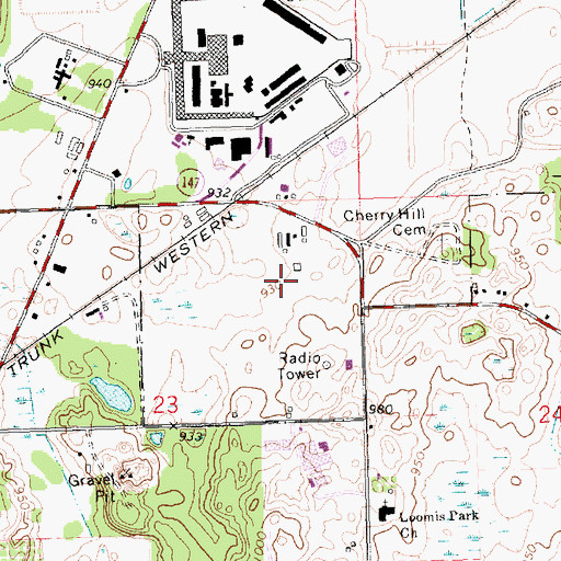 Topographic Map of G Robert Cotton Correctional Facility, MI