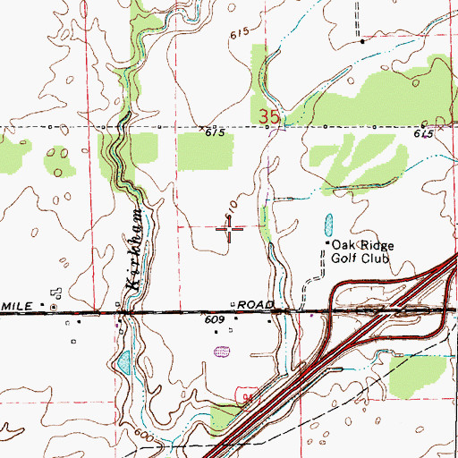 Topographic Map of Macomb Correctional Facility, MI