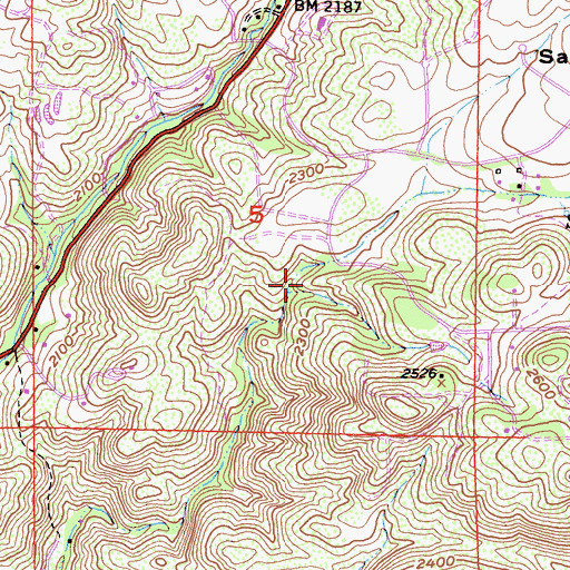 Topographic Map of Santa Teresa Valley, CA