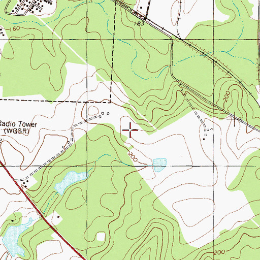 Topographic Map of Jenkins Correctional Facility, GA