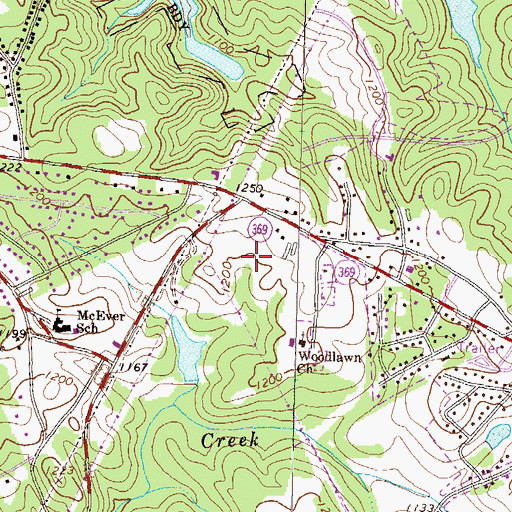 Topographic Map of North Georgia Detention Center, GA