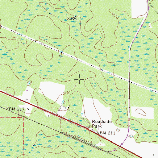 Topographic Map of Appling Pre-Release Center, GA