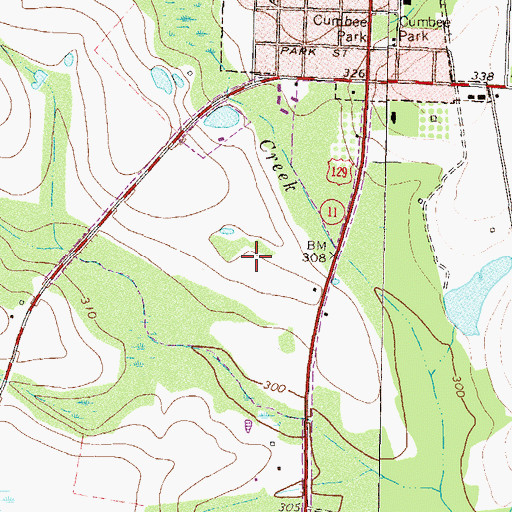 Topographic Map of Irwin County Detention Center, GA