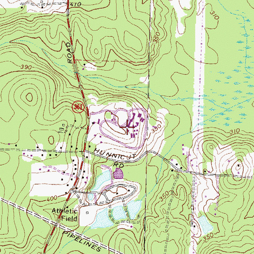 Topographic Map of Central State Prison, GA