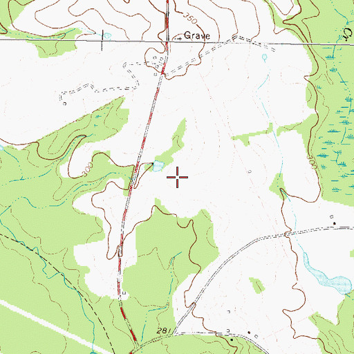 Topographic Map of Johnson State Prison, GA