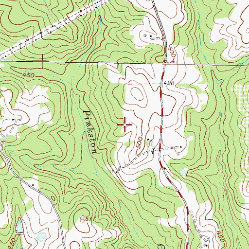 Topographic Map of Hancock State Prison, GA