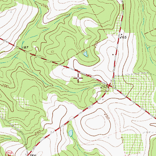 Topographic Map of Montgomery State Prison, GA