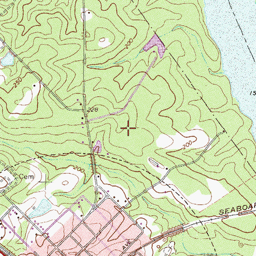 Topographic Map of Telfair State Prison, GA
