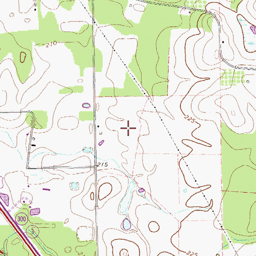 Topographic Map of Jimmy Autry State Prison, GA