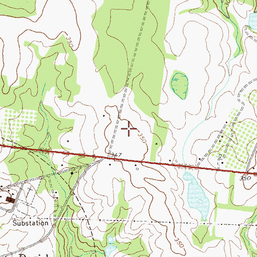 Topographic Map of Washington State Prison, GA