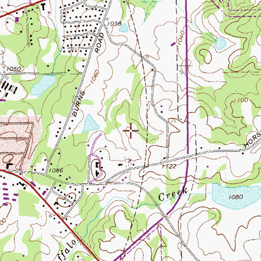 Topographic Map of Carroll County Prison, GA